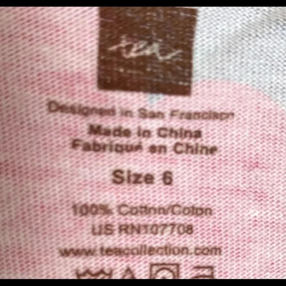 TEA COLLECTION GUC GIRLS DRESS TANK SUMMER CASUAL SPRING BEACH DRESSES SIZE 6 - Picture 2 of 6